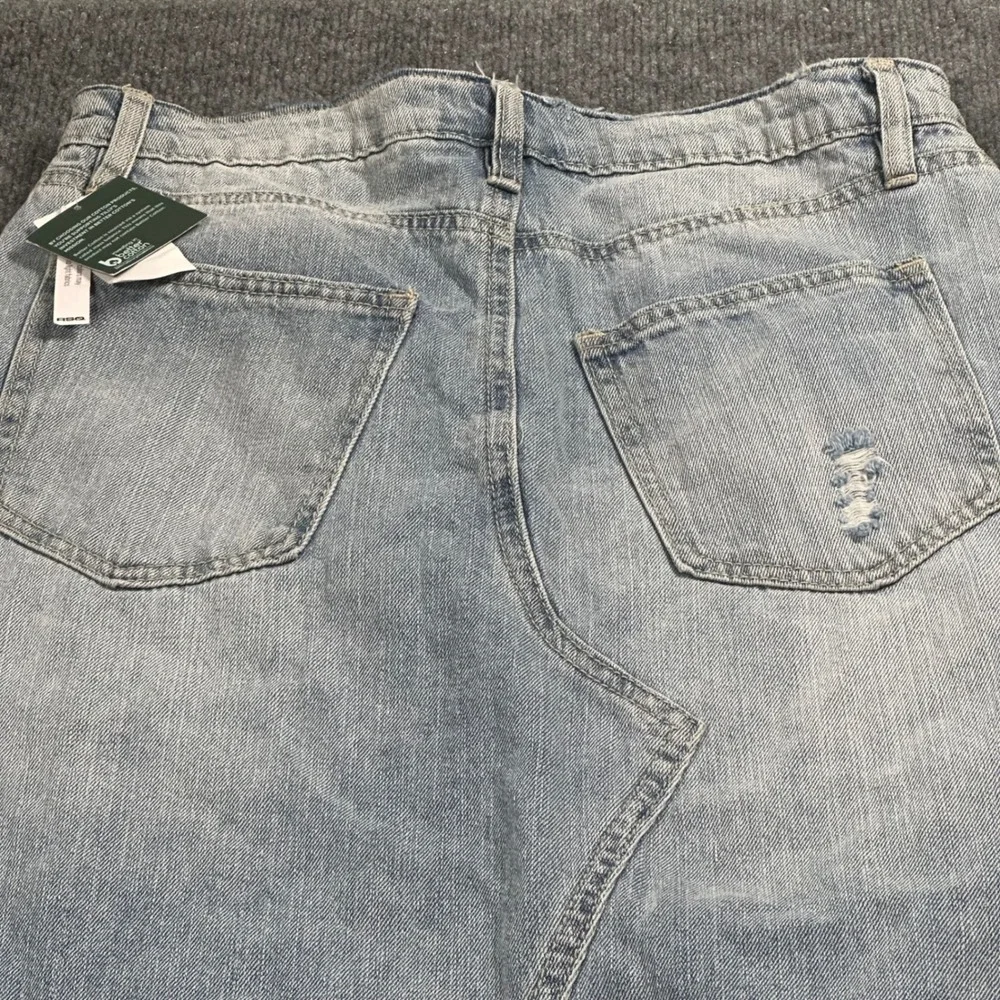 NWT RSQ Low‎ Rise Denim Maxi Skirt Size 27 Medium Wash